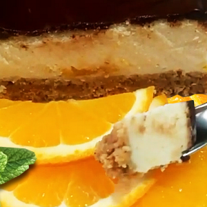 Cheesecake cu Portocale și Ciocolată (Cum se Face Cheesecake cu Coacere în 21 de Pași)