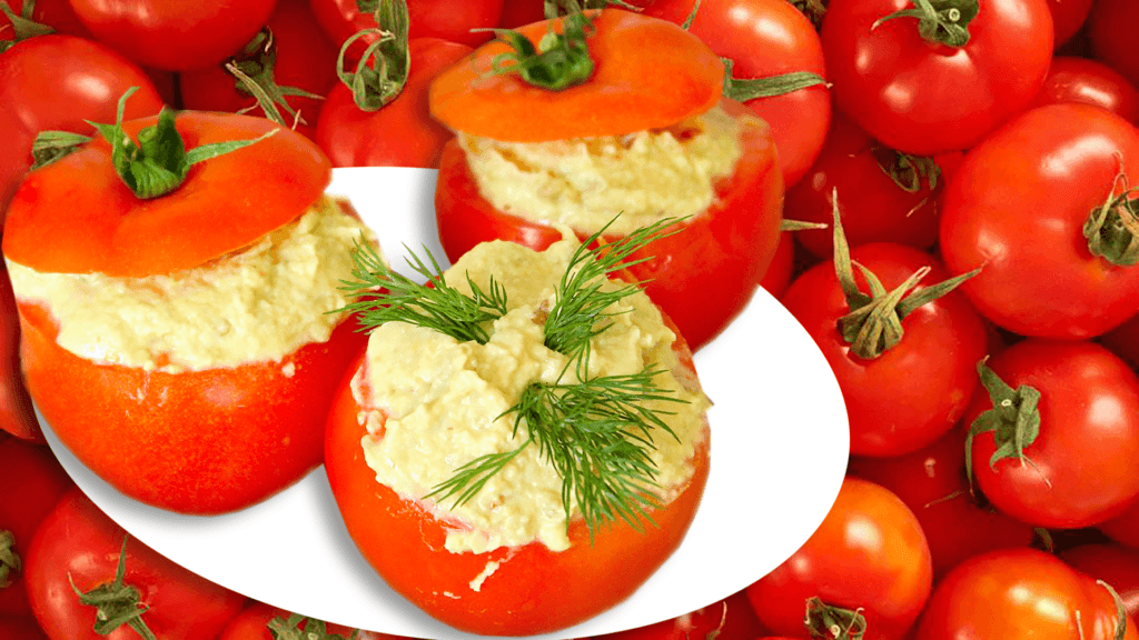 Rosii Umplute cu Salata de Vinete