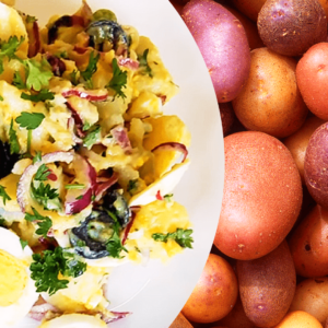 Salată de Cartofi cu Ouă și Măsline (Salată de Cartofi fără Maioneză în 11 Pași)